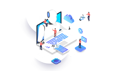 Product-UiPath-Agentic-AI-software-robot-coming-out-of-laptop